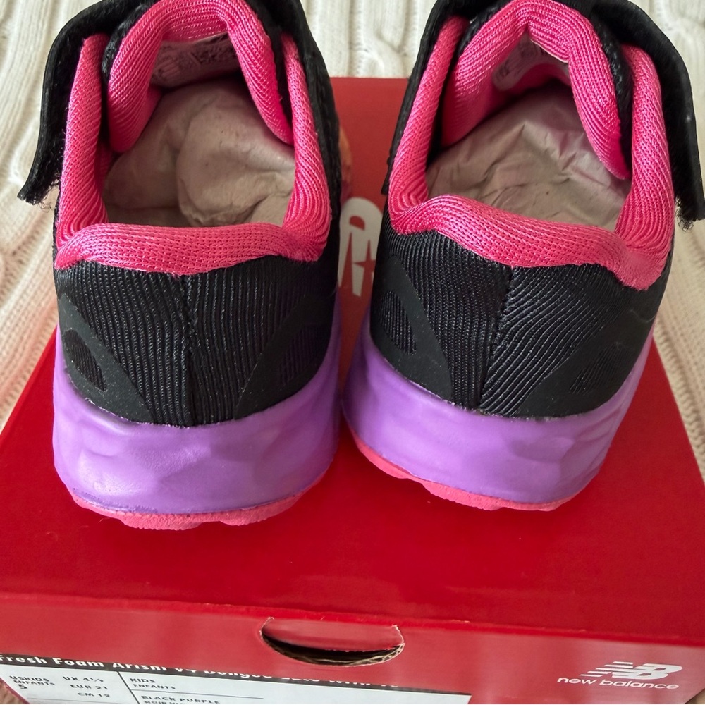 New Balance Fresh Foam Arishi Bungee Lace Baby Girls Sz 5 Ergonomic First Walker - Picture 5 of 8